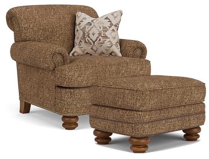 Flexsteel hunter hotsell chair and ottoman